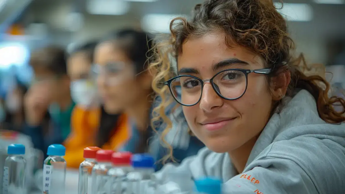 Élève préparant le bac spécialité SVT