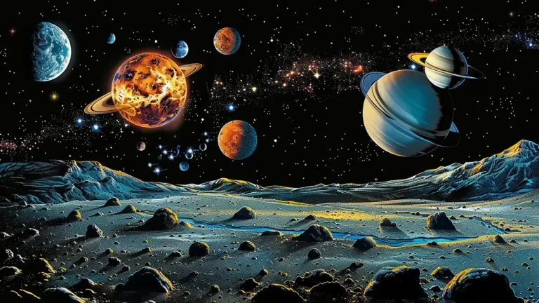 Vue d'artiste du système solaire